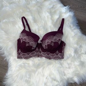 Victoria’s Secret Sexy Balconette Lace Bra Top Size 34D